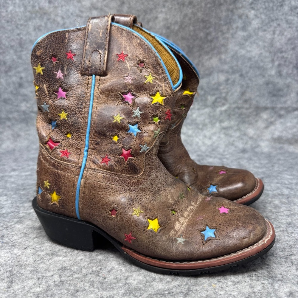 Dan Post Starlett Wide Square Toe Boot Toddler Youth Size 11.5 D Country